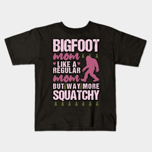 Bigfoot Mom Kids T-Shirt